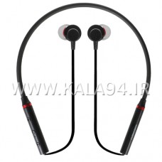 هندزفری شارژی بلوتوثی SPORTS W-E دور گردنی / دارای 3 دکمه / بلوتوث V5.0 / برد 10 متر / میکروفون دار / قابل مکالمه و پخش موسیقی تا 5 ساعت / باطری 90mAh / آماده به کار 720 ساعت / تک پک جعبه ای